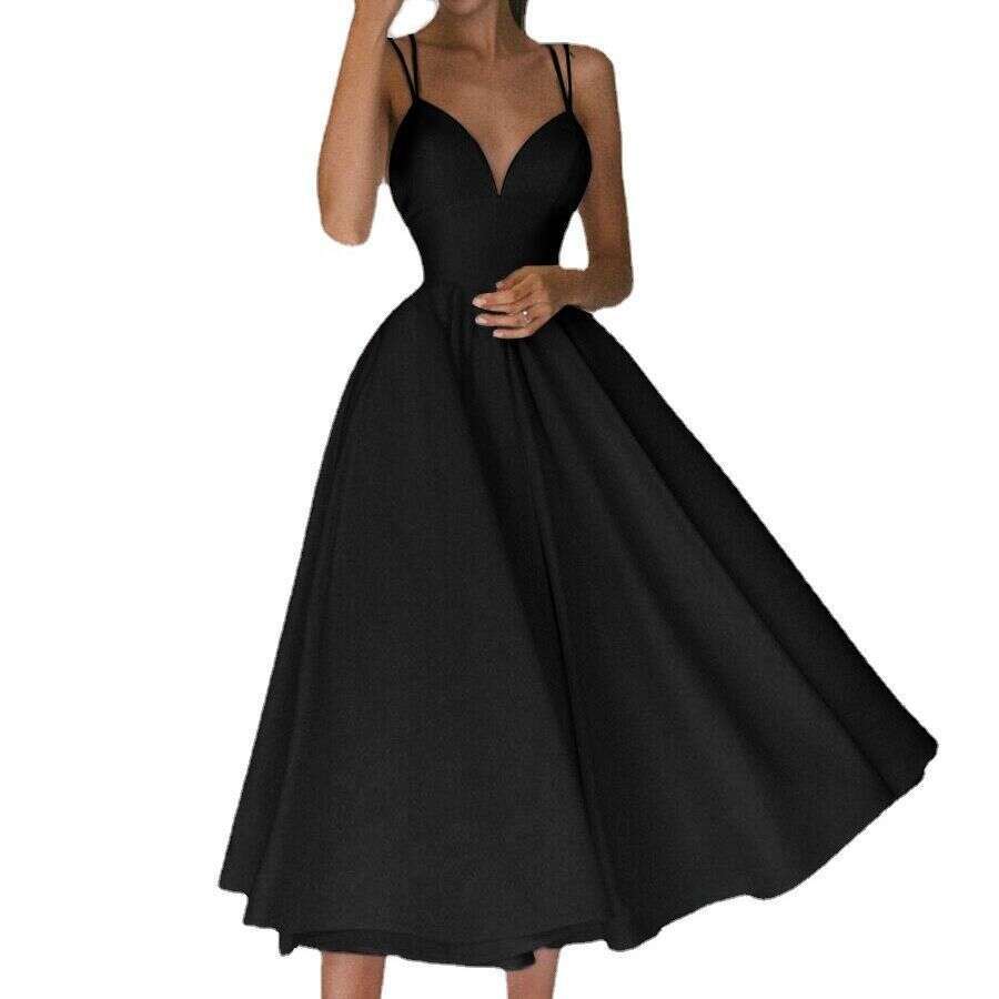 2025 Spring Summer European and American Women's Multi Color Strap Sexy Big Swing Dress New Casual Fashion Trendy Clothing