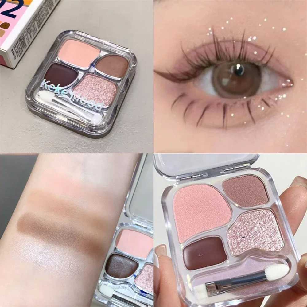 4Color Eyeshadow Palette Blush Eyeliner Eyeshadow Highlight Contour Palette Eyes Makeup Cute Beauty Cosmetics MultifunctionalXJ250520