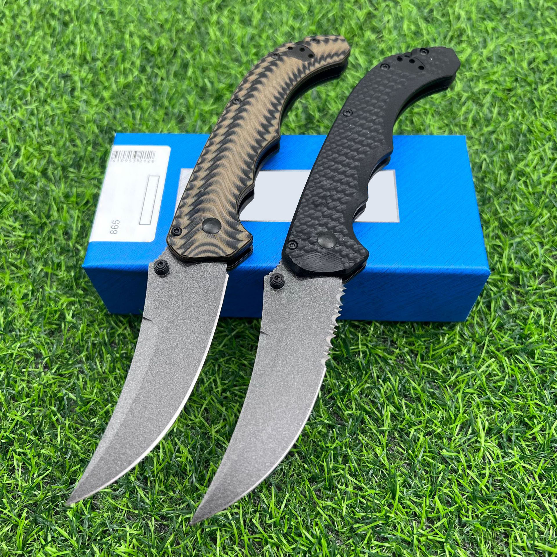 3Models 865/865BK-01 Bedlam AXIS Folding Knife 3.54" S90V Blade, Red G10 Handles