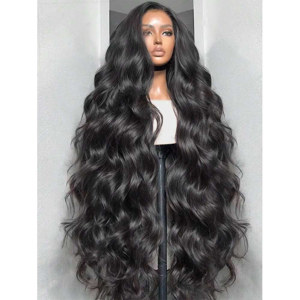 30 40 Inch Body Wave 13x6 Hd Transparent Frontal Human High Density Lace Front Wig Black Women Brazilian Hair Wigs