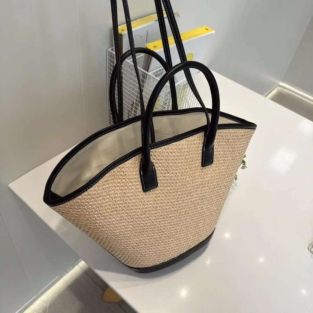 Women's Bags Designer New Handmade Straw Large Capacity Raffia Shoulder Tote Bag For Women