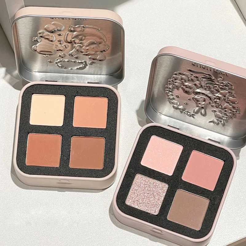 SUSU SKY Lady Rabbit 4-Color Eye Shadow Palette Matte Finish Skin-Tone Enhancing Naturally Blending Versatile for Everyday W250520