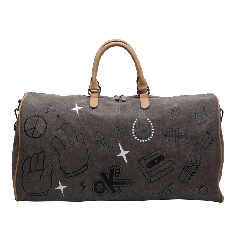 designer bag Large capacity distance travel bag new trend men's and women's sports fitness handbag lightweight graffiti shoulder crossbody b