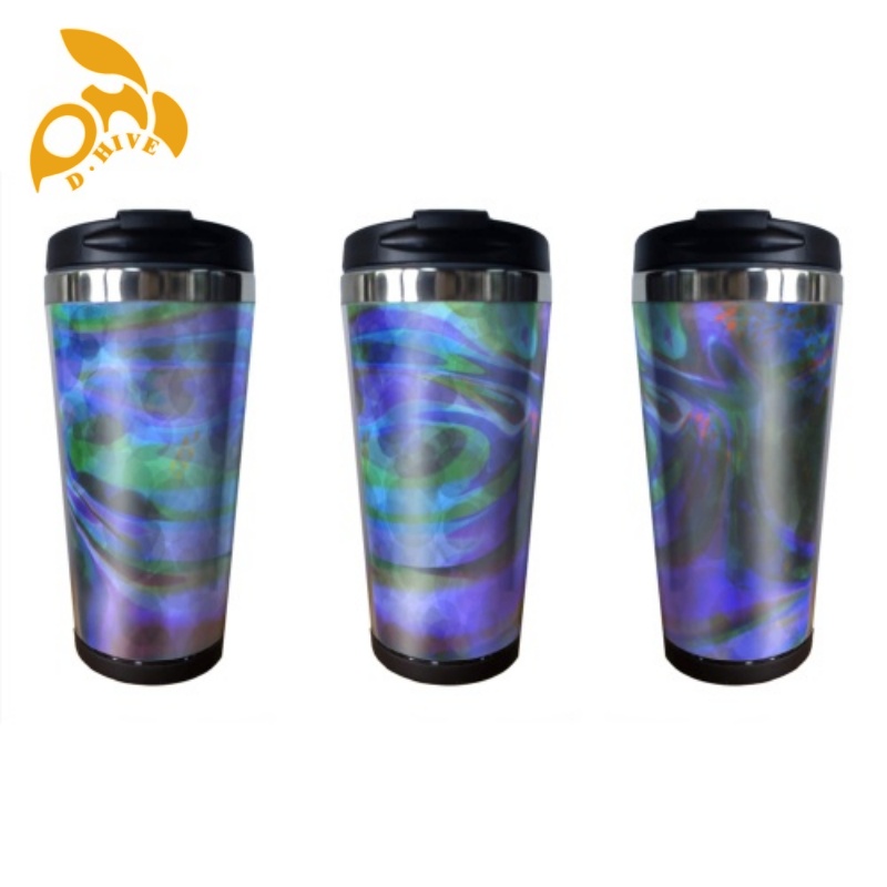 Free Shipping Professional Customized Water Cu Large-capacity handle car cup Coffee cup 15oz/440ml straw drink bottle Stainless Steel 304
