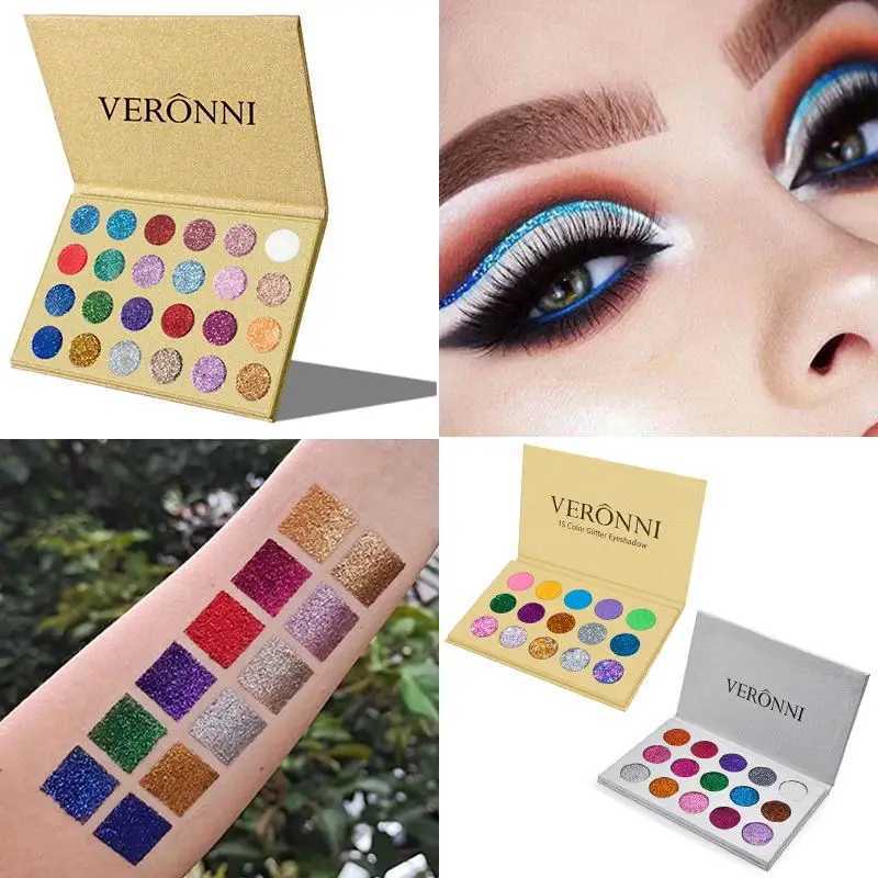 24/15 Color Glitter Eye Shadow Palette Waterproof Pearlescent Diamond Bright Cosmetic Professional Eyeshadow Makeup PaletteXJ250520
