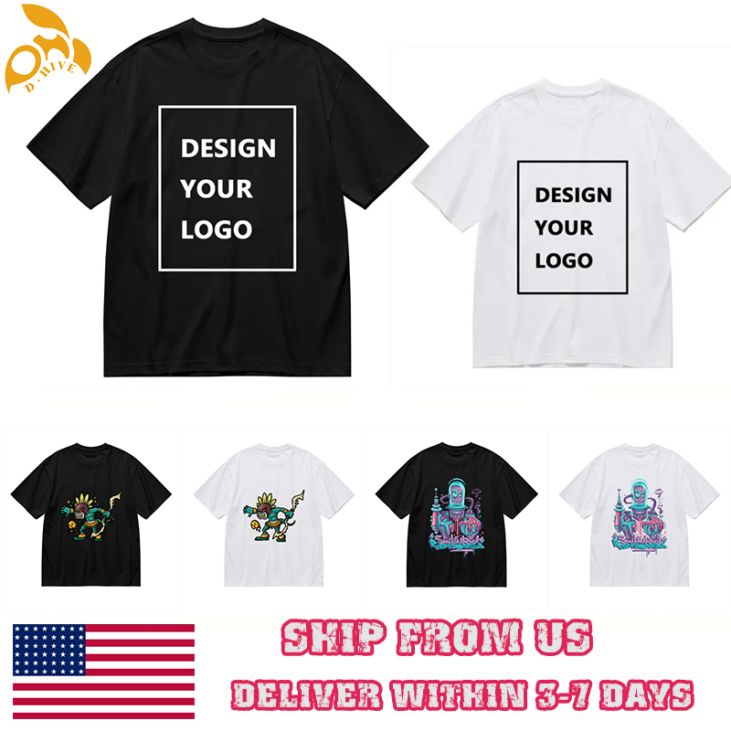 Free Shipping Designer Oversize Men's Women's shirt Short Sleeve Round neck Professional Customized tees 200g Men's hot stamping T-shir