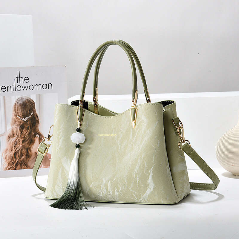 New Chinese style women s handbag with large capacity mother single shoulder crossbody bag bags