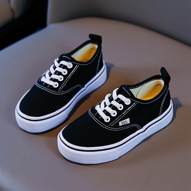 Ddmyshoesvip Children S Fashionable Board New Style Girls Solid Color Canvas Simple Children S Shoes Boys Soft Soled Casual Shoes