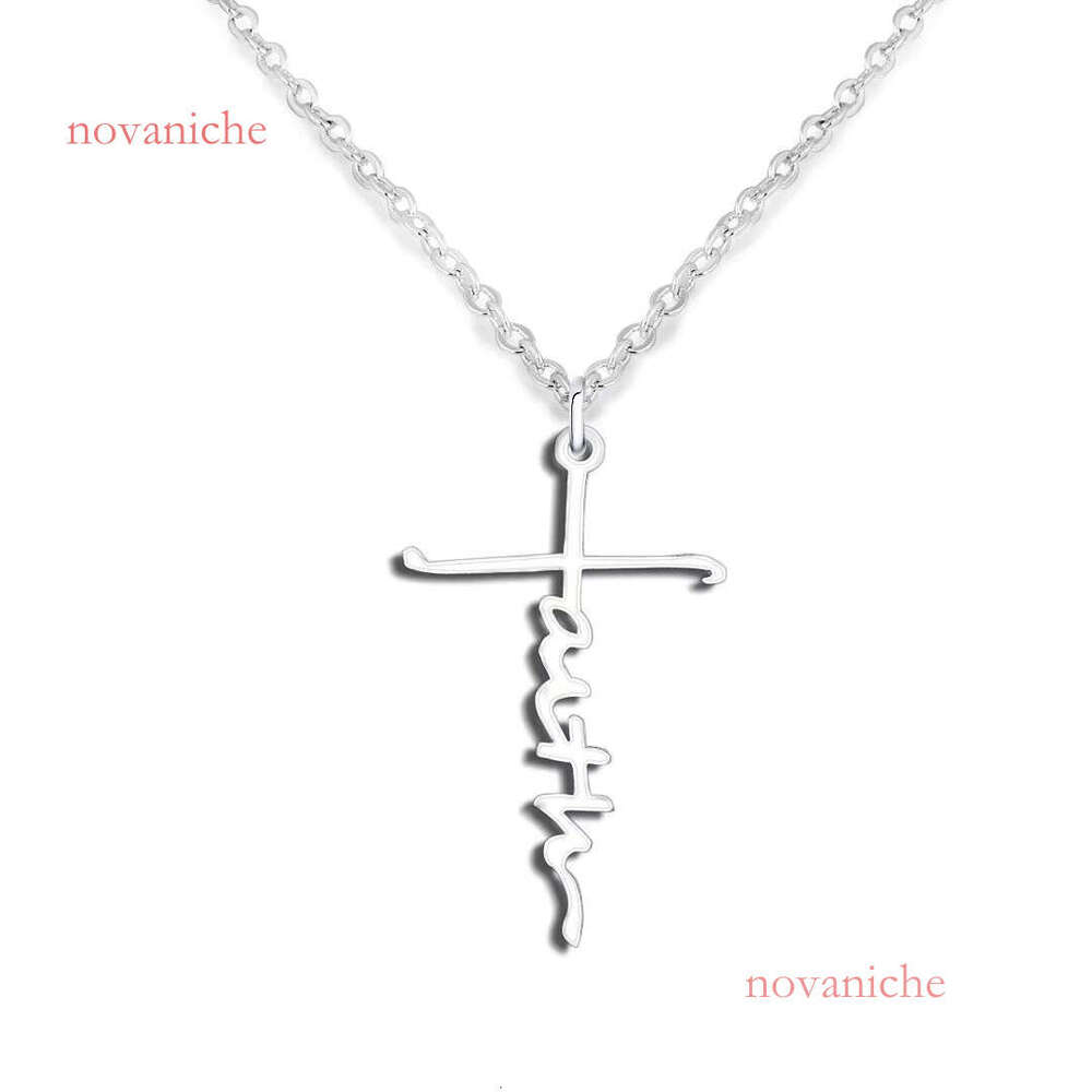 Autumn Cold/ODM Cross Necklace Personalized Name Pendant Men's Jewelry