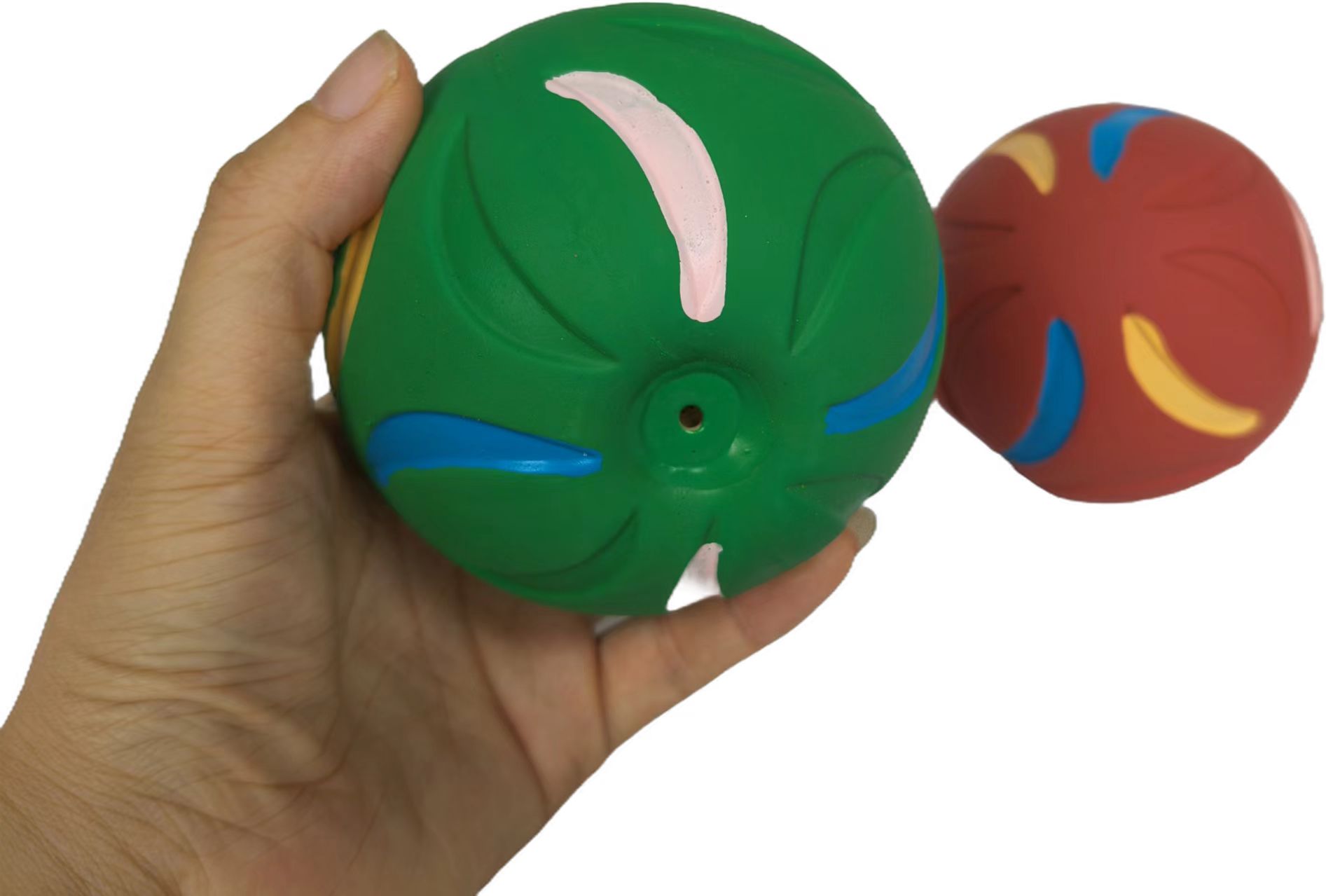 Rubber Latex Dog Chew Toys 9Cm Eco-Friendly Bundle Pair of Flexible Non-Toxic Bouncy Spheres Ideal for Canine Enthusiasts