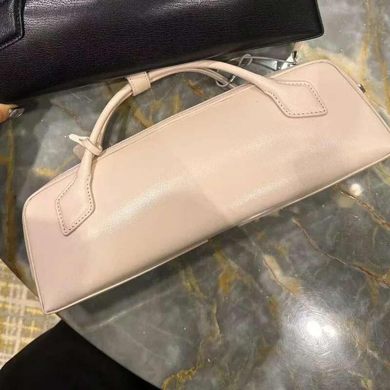 Women's Bags Designer New Fashionable Short Leather French Bread Women's Crossbody Bag Commute Street Style Top Layer Cowhide Handbag