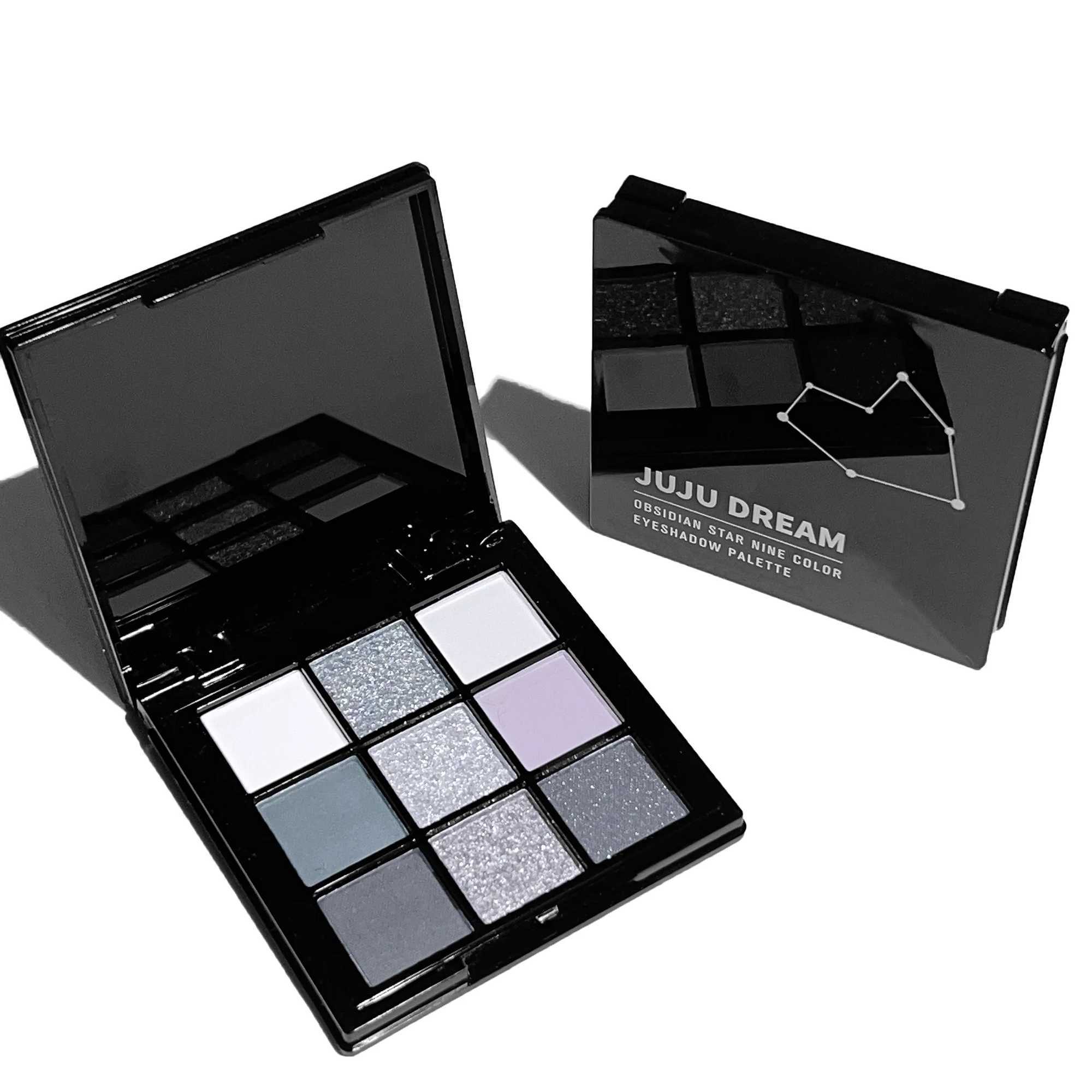 9 color Smoky eyeshadow palette dark gray Smoky Gothic eyeshadow palette soft matte shimmer eye makeupXJ250520
