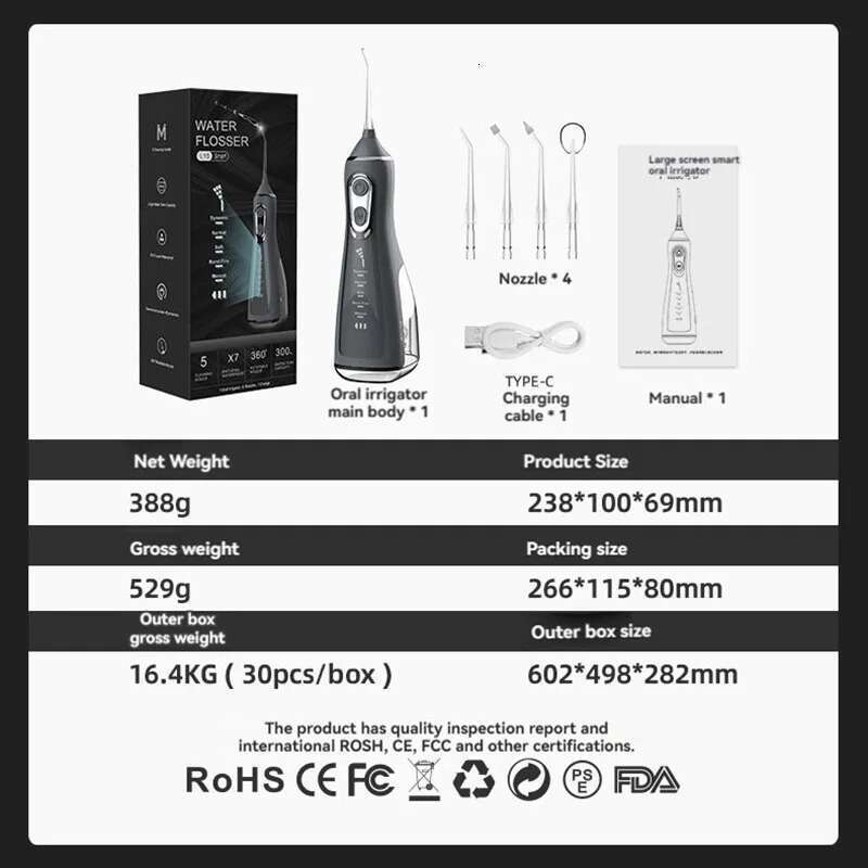Household electric arterial irrigation convenient beauty device, water flosser, dental calculus irrigator, oral c