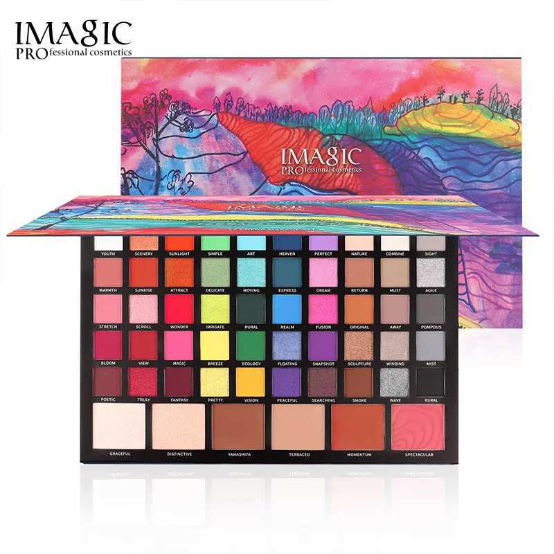 IMAGIC 56 Color Terraced Eyeshadow Pearlescent Matte Polarized European American Eyeshadow Palette Stage Makeup Artist W250520