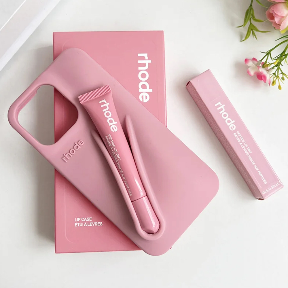 rhode Lip Balm Phone Case Lip Gloss Long-lasting Moisturizing Liquid Lipstick Toast Espresso Raspberry jelly Transparent Lip Glaze