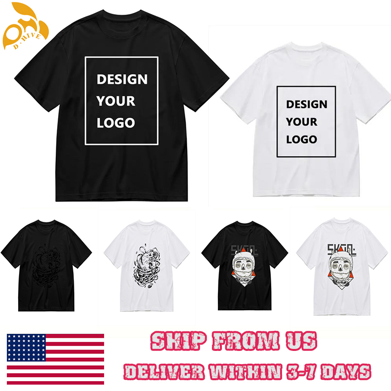 Free Shipping Designer Oversize Men's Women's shirt Short Sleeve Round neck Customized 200g Pure cotton hot stamping T-shirt - front T-shirt