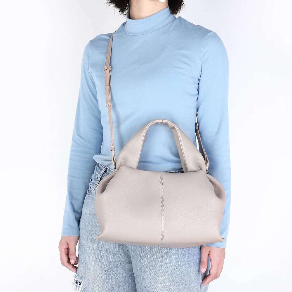 Women PU Crossbody Cloud Leather Shoulder Casual Top Handle Satchel Sling Bag Girl Stylish Purse