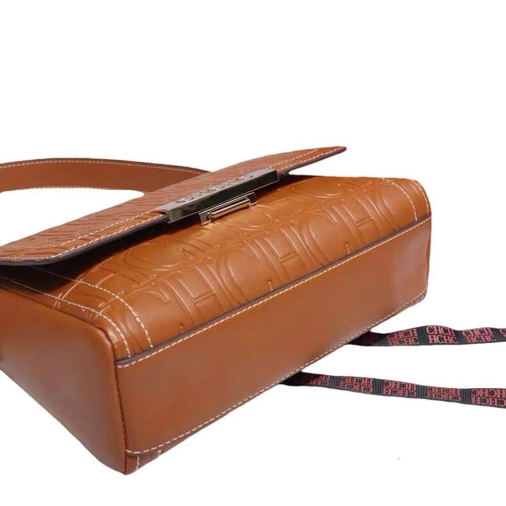 CH High Quality Solid Colour Print Design Crossbody Small Square Superior Sense Ladies Casual Shoulder Bag Letter