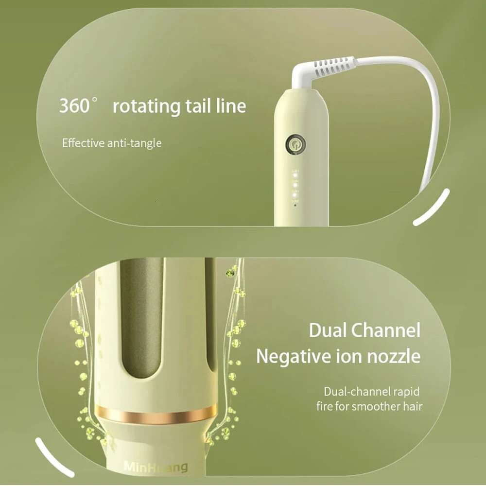 Automatic Iron 32mm Curler Ceramic Rotating Professional Waver Curling Tool Hair curler for long hair