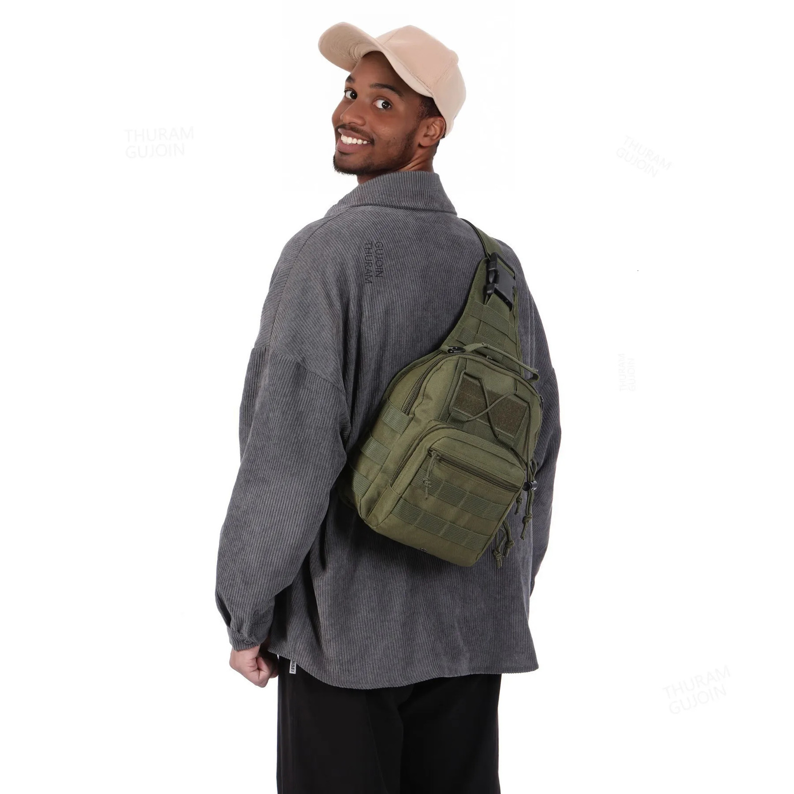 THURAM Outdoor Tactical Bag Backpack Sport Bag Pack Sling Shoulder Backpack for Every Day Carry 250603