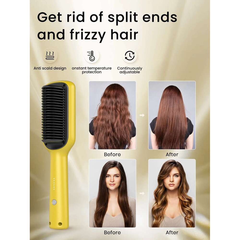 DropShipping Electric Cute Brush , Anions Fast Hair Care Styling Tools, Heating Straightened Comb
