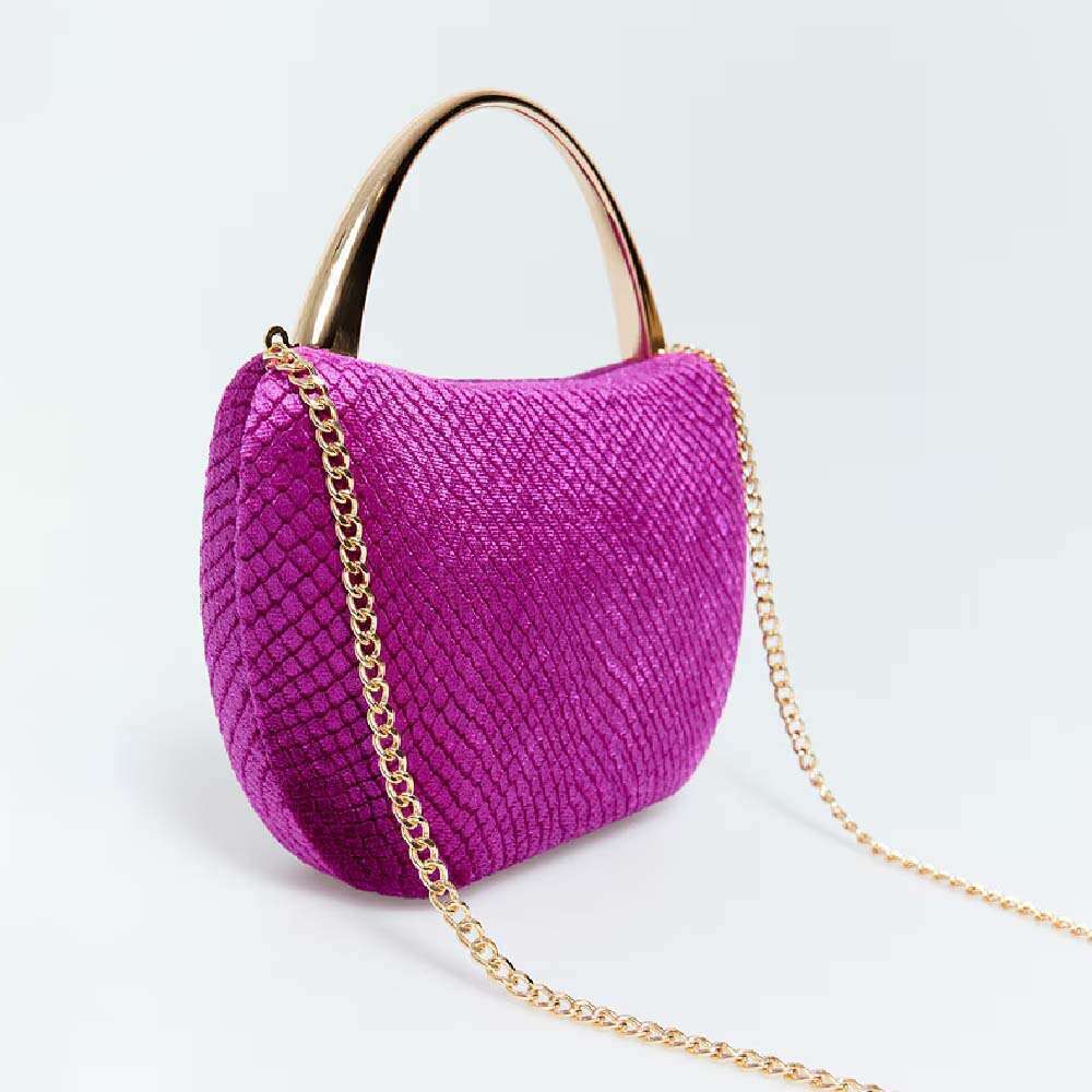 Ladies' new single shoulder diagonal cross shaped shell acrylic bag, fashionable wedding banquet handbag