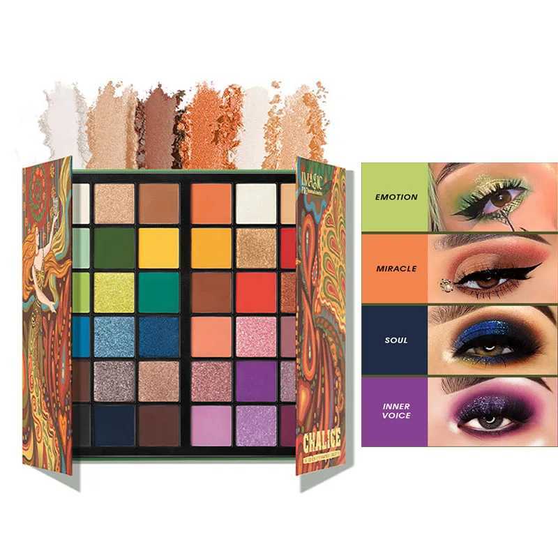 IMAGIC Tarot Holy Grail 36 Color Eyeshadow Palette Matte Pearlescent Polarized Film Eyeshadow Kawaii Makeup W250520