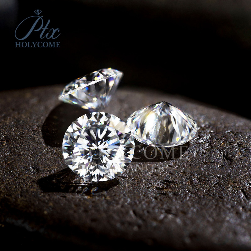 Plum Blossom Cut Round Moissanite Wholesale Price Synthetic D Color VVS1 Loose Moissanite Stones GRA Certificate Diamond Jewelry Moissanite