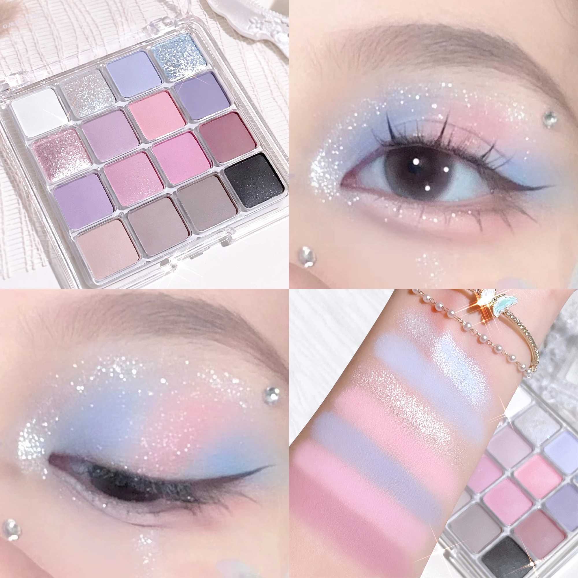 16-32 color eyeshadow tray 2-in-1 Nude Earth Pink matte pearl Korean style makeup lasting easy color high color for ValentinesXJ250520