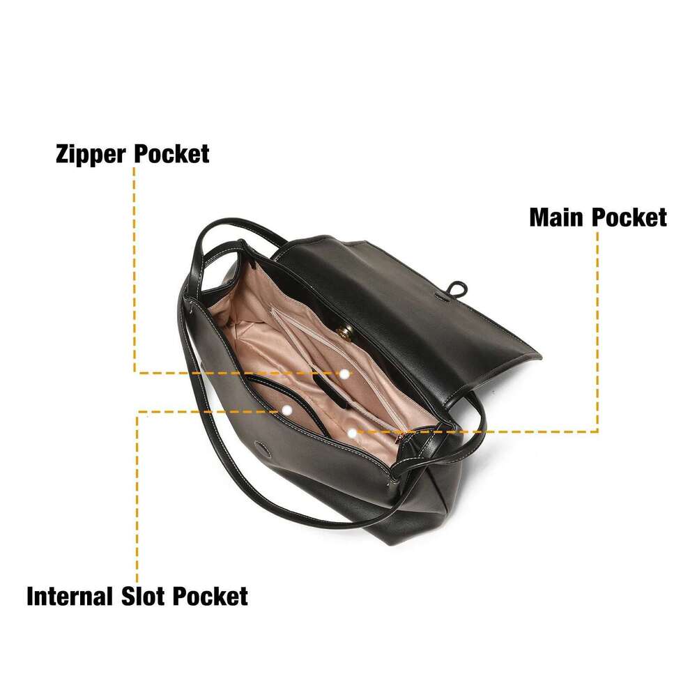 TOUTOU Women Shoulder Leather Texture Makeup Cosmetic Senior Sense Messenger Bag with Cute Pendent Daily Christmas Gift