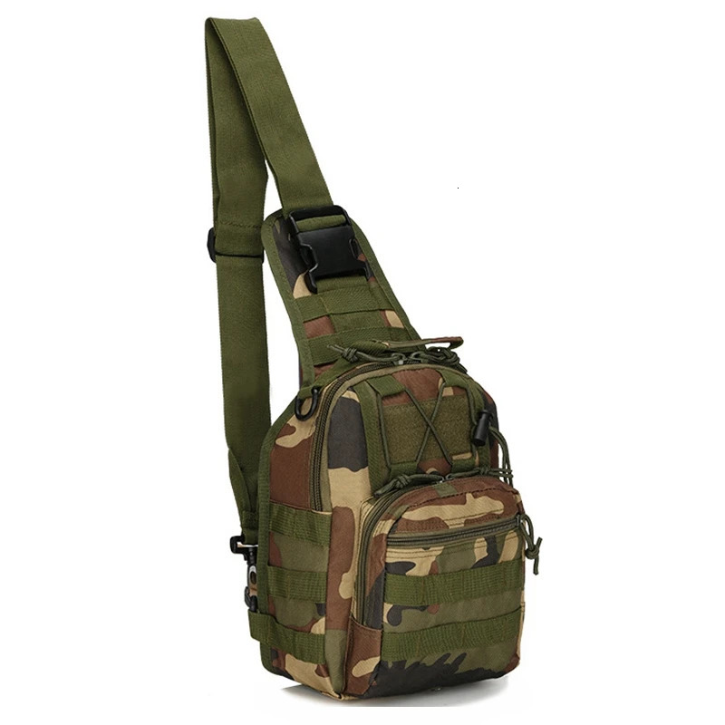 Tactical Shoulder Bag 800D Waterproof Oxford Small Chest Bag Outdoor Sports Sling Backpack for Hunting Hiking Camping 250603