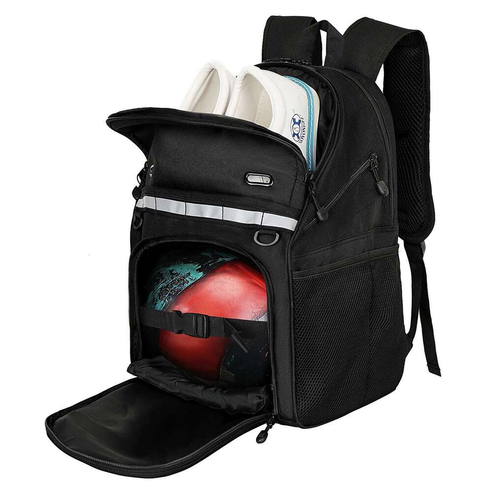 Goloni Backpack,Single Bowling Shoe Compartment Up to Size 16,Bowling Bag with Padded Ball Holder