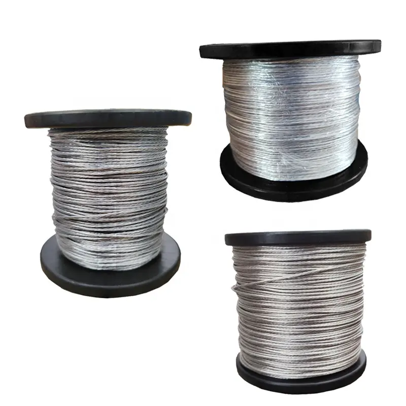 Diameter 1.8mm Aluminum Magnesium Alloy Wire for Electric Fencing,High Voltage Pulse Fence Conductive Line, Woven From Six Aluminum-magnesium Alloy Wi