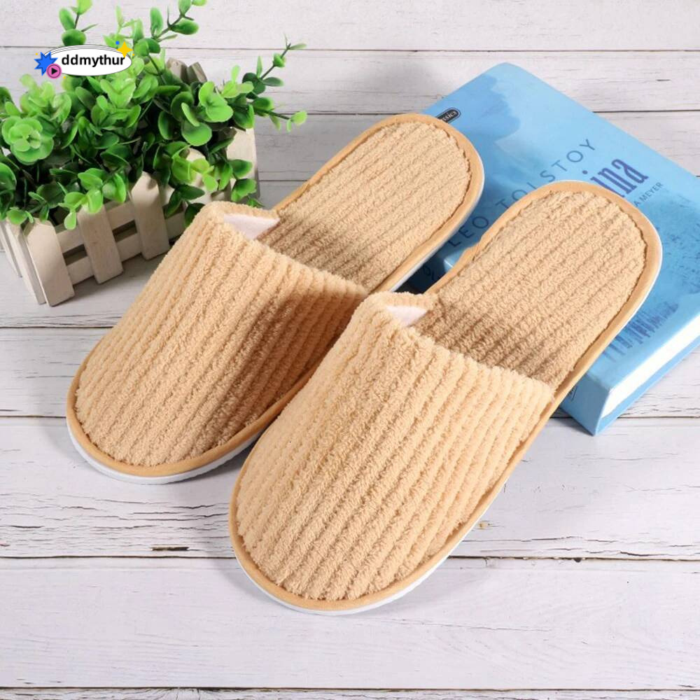 Women Home Slippers Indoor Bedroom Light Eva Couple Slipper Solid Soft Flip Flops Autumn Winter Warm Furry Plush Shoes ddmythur
