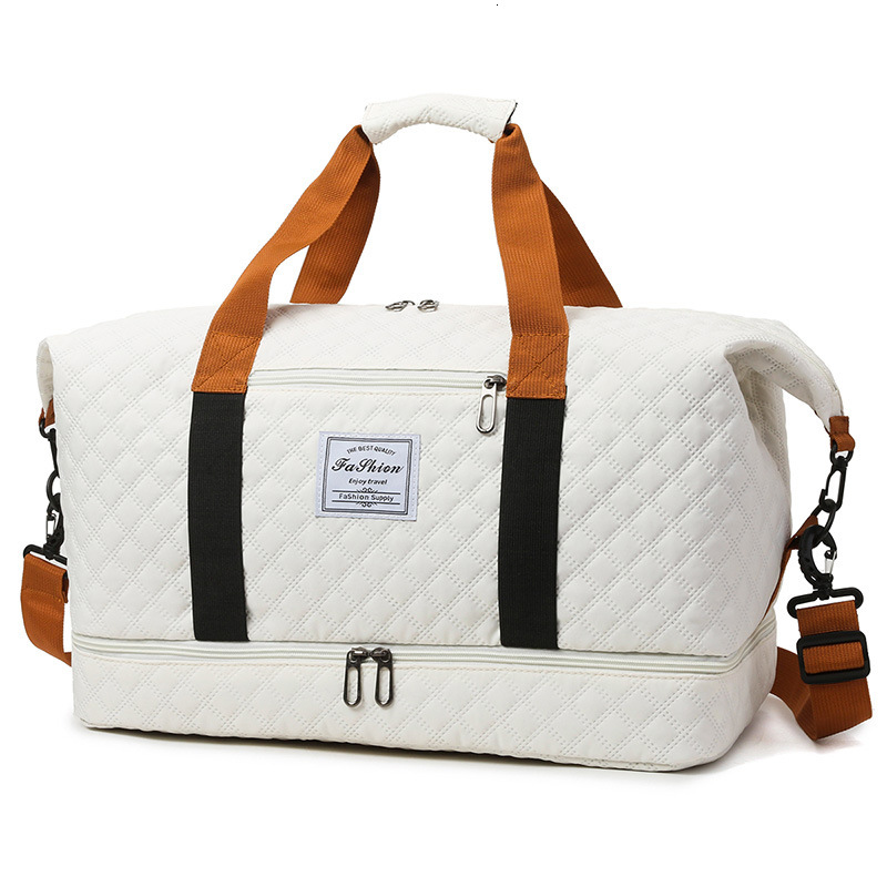 Handheld fitness with dry wet separation large capacity yoga shoulder storage short distance travel bag business trip bag