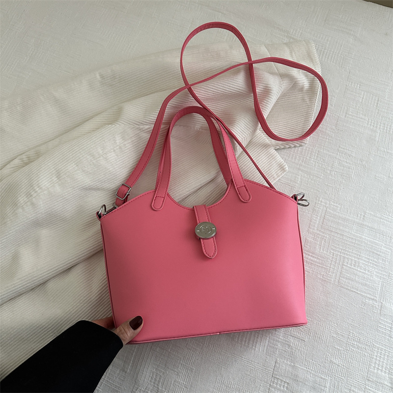 Free Delivery Designer Bag Texture Women's 2025 New Versatile Crossbody Casual Work Commuting Hand Held Bucket Luxury Bag
