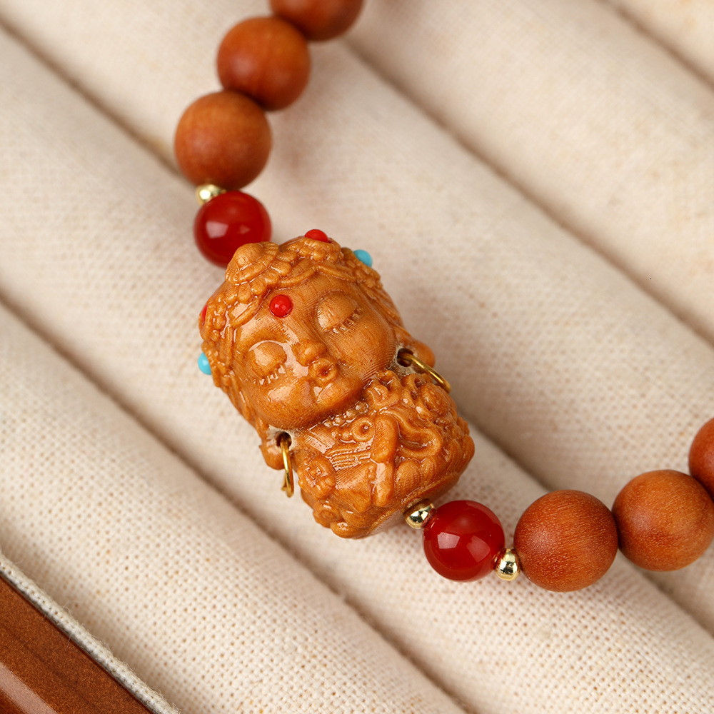New natural sandalwood Chinese style cultural toys, prayer beads, bracelets, scenic spots, temple souvenirs