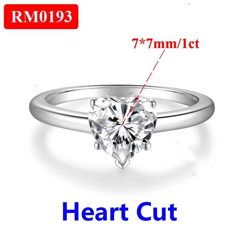 COSFIX Princess Cut Women Moissanite Diamond Pear/Marquise/Oval Cut Moissanite Rings for Women Luxury Four Claws Women Rings