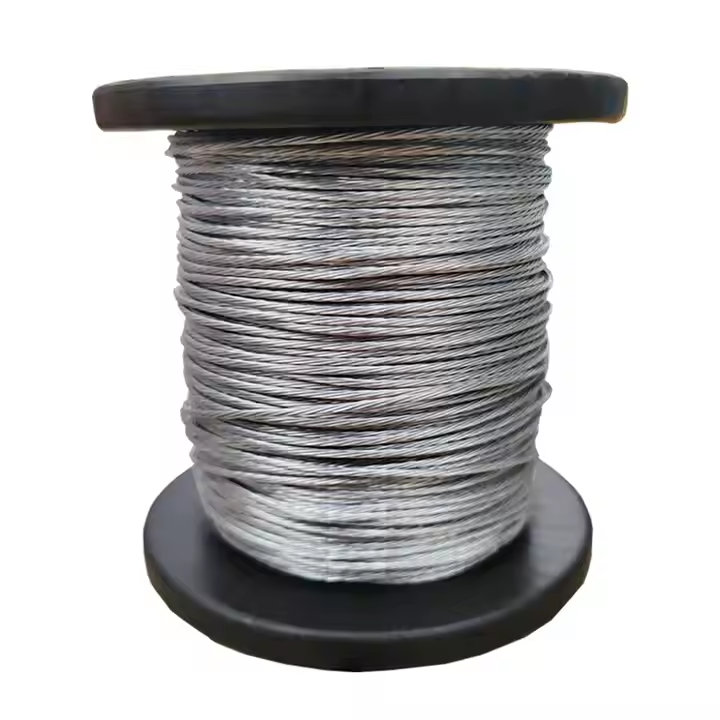Diameter 1.8mm Aluminum Magnesium Alloy Wire for Electric Fencing,High Voltage Pulse Fence Conductive Line, Woven From Six Aluminum-magnesium Alloy Wi