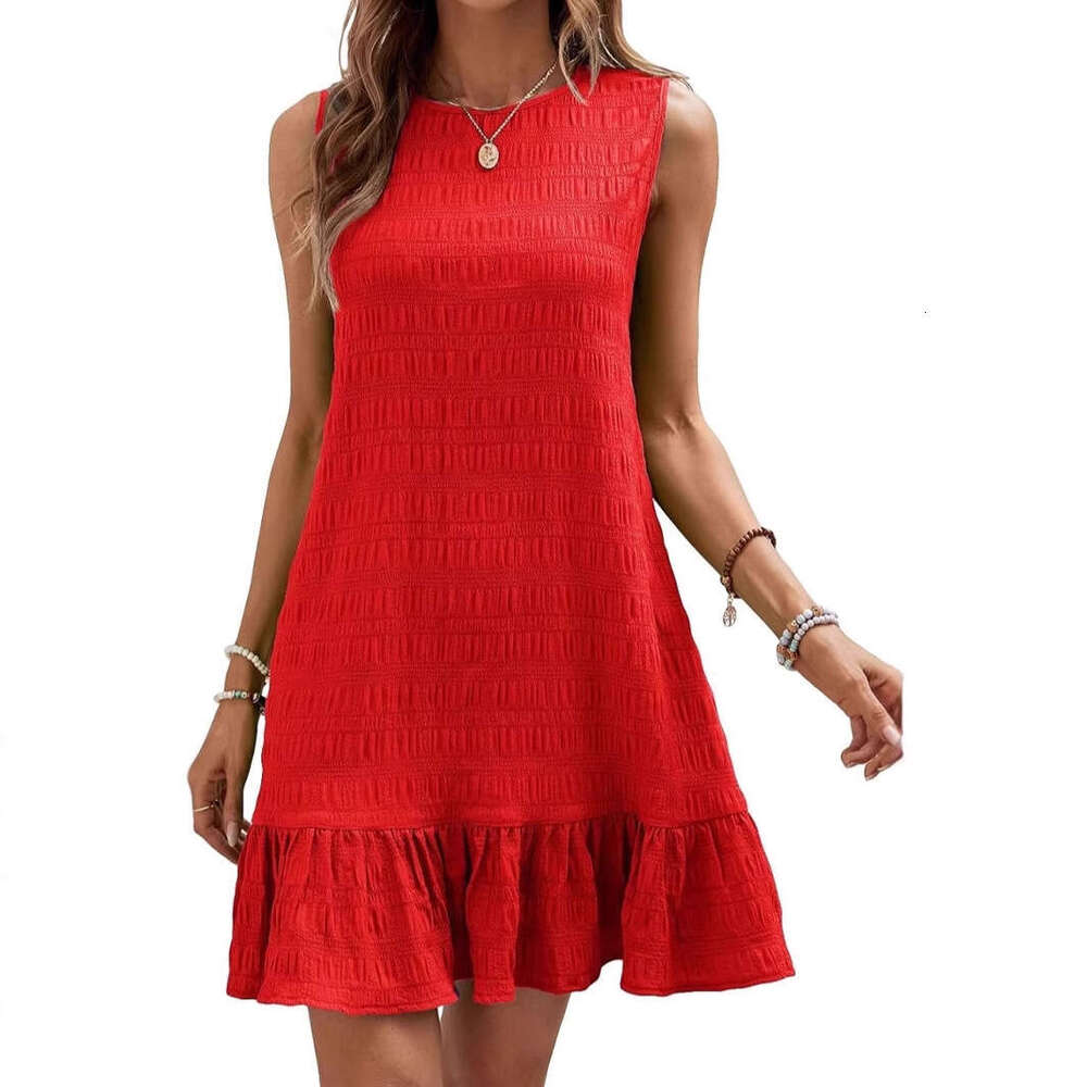 Designer Dress Vestido Women Dresses Bodycon Dresses for Women Promdress 2025 Spring/summer New Fashionable and Versatile Sleeveless Round Neck Dress 