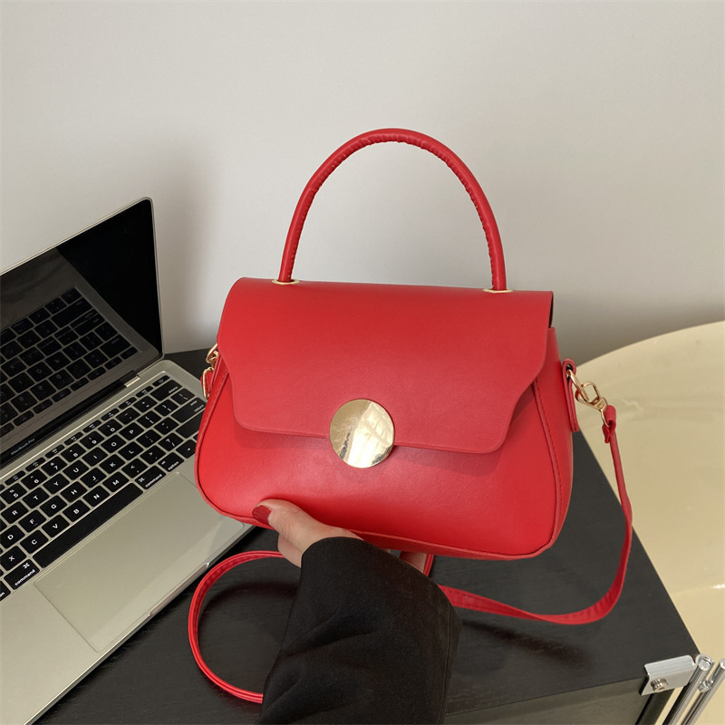 Free Delivery Designer Bag 2025 Winter Solid Color Simple Fashion Casual Texture Trendy One Shoulder Crossbody Underarm Handheld Small Square Bag Luxu