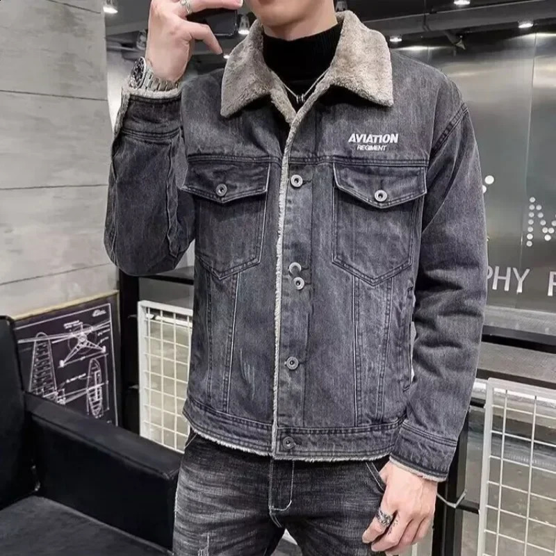 Casual Male Jean Coats Korean Clothes Button Mens Denim Jacket On Board Clothing Washed Low Price Elatic Y2k 250516