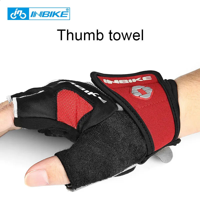 INBIKE Shockproof GEL Pad Cycling Gloves Half Finger Sport Men Women Summer Bicycle Gym Fitness MTB IF239 250515