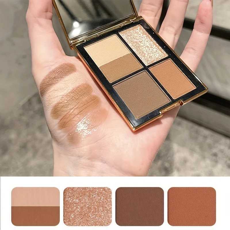 5-Color Magic Eyeshadow Palette - Versatile Brown Tones Matte Shimmer Finish Long-Lasting Eye Makeup Kit Ideal GiftXJ250520