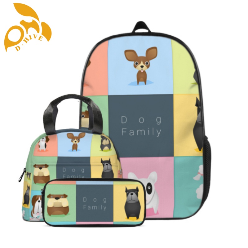 free shipping designer custom-made round beige, white and black half-length lightweight student schoolbag