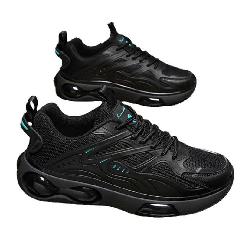 Spring breathable casual trendy versatile mesh running and sports shoes, thick soles, wear-resistant men's shoes