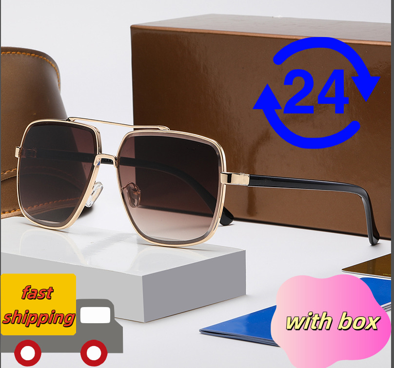 Designer High Quality Fashion UV 400 Glasses New Mens And Womens Large Framed Eyewear Sunglasses Good quality