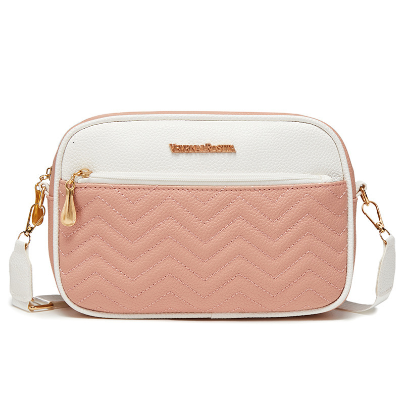 Women's double-layer square 2025VR new bag women's work commuting crossbody small shoulder bag