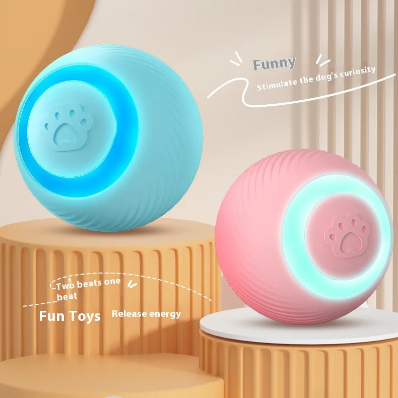 Automatic teaser ball cat toys relieve boredom self high teaser cat stick smart rolling ball pet toys