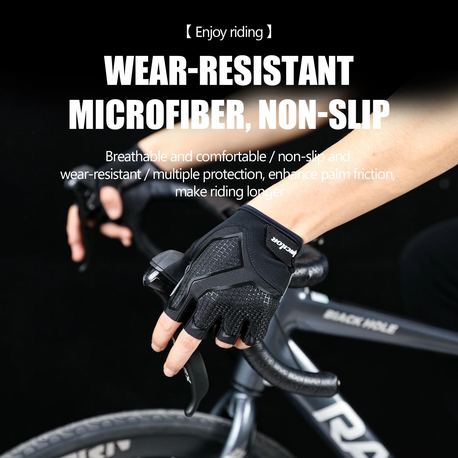 Half Finger Cycling Gloves Summer Bicycle Shockabsorption Breathable Mountain Bike MTB Accessories 250515